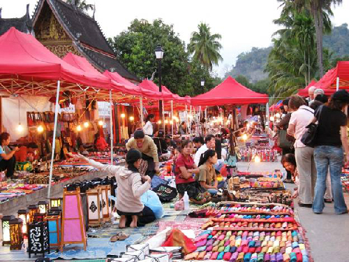 Chợ đêm luang prabang
