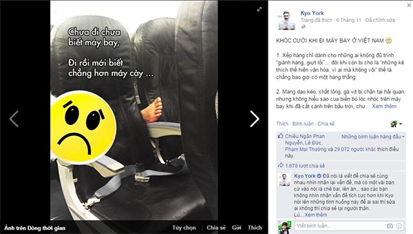Ca sĩ mỹ kyo york kể chuyện dở khóc dở cười khi đi máy bay ở vn