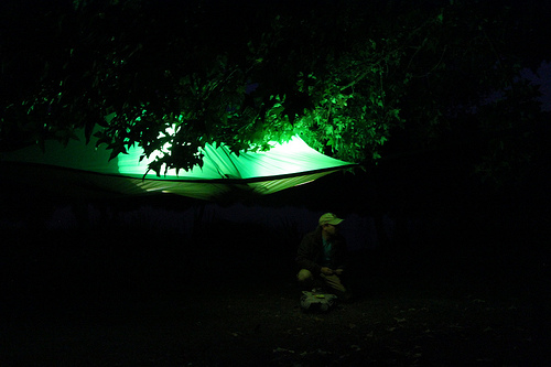 Cắm trại với lều trên không
