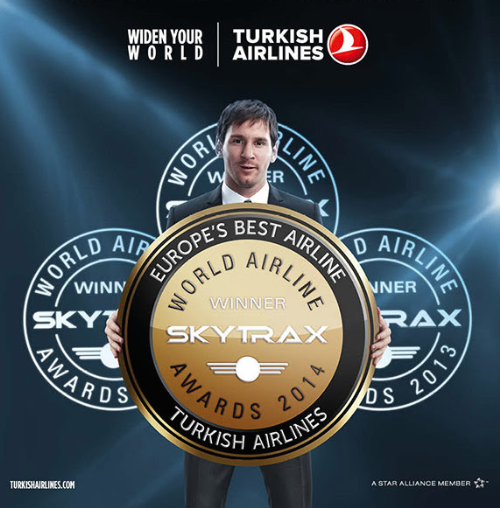 Turkish airlines nhận giải dịch vụ tốt nhất châu âu