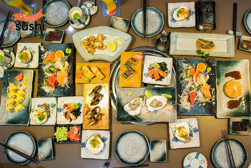 100 món ăn tại isushi - buffet nhật bản