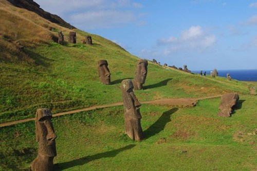 Bí ẩn về tượng đầu người ở đảo phục sinh có thân nằm dưới đất