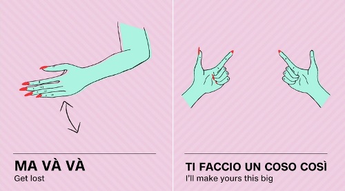 Ngôn ngữ ký hiệu tay của người italy