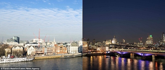 Vẻ đẹp khác biệt giữa ngày và đêm ở london