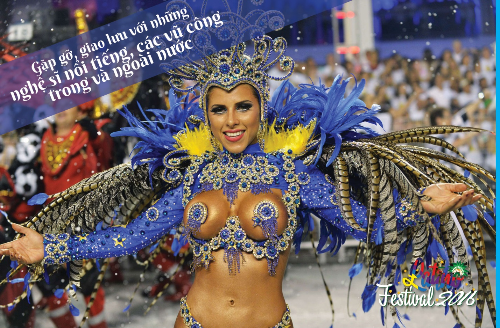 Vũ điệu samba cuồng nhiệt trong lễ hội latino